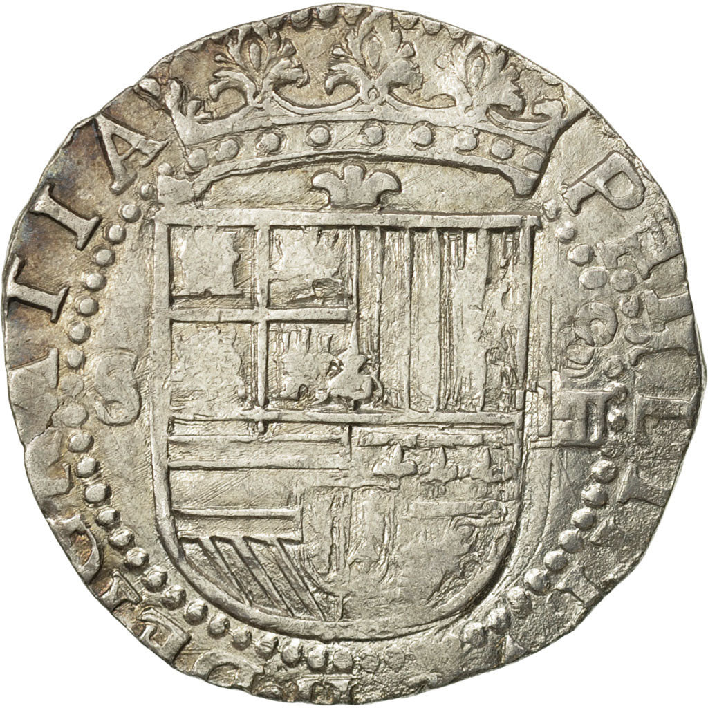 Spagna, Philippe II, 4 Réales, Seville, BB, Argento