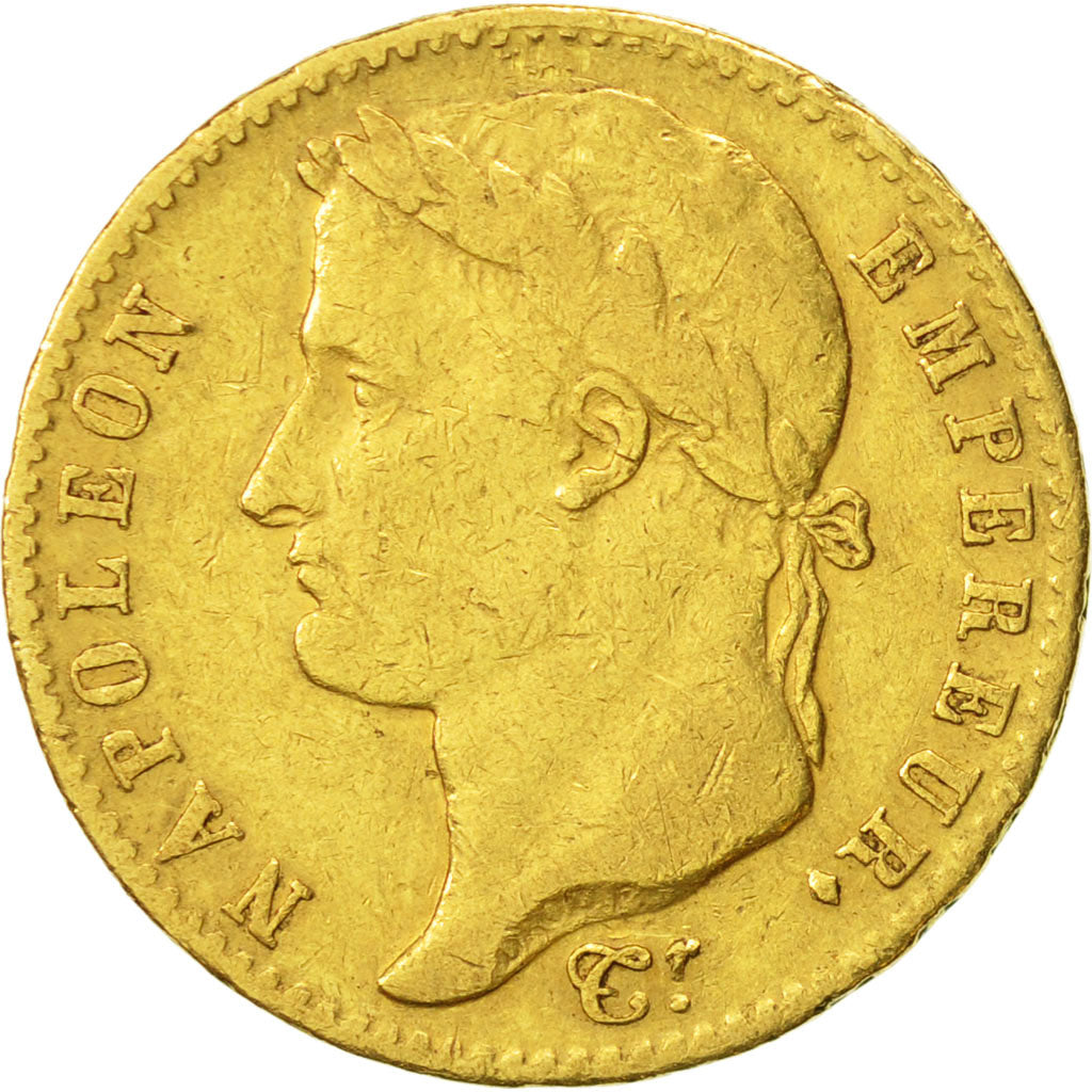 Moneta, Francia, Napoléon I, 20 Francs, 1815, Paris, MB+, Oro, KM:705.1
