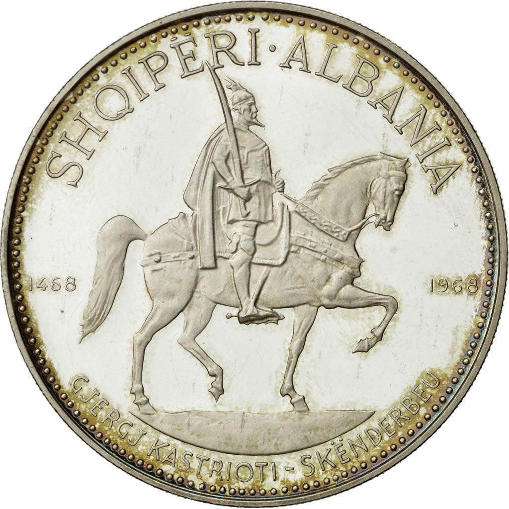 Coin, Albania, 10 Lekë, 1970, MS(63), Silver, KM:50.4