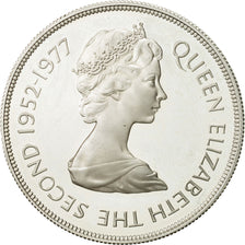 Moneta, Saint Helena, Elizabeth II, 25 Pence, Crown, 1977, MS(60-62), Srebro