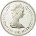 Coin, Saint Helena, Elizabeth II, 25 Pence, Crown, 1977, MS(60-62), Silver