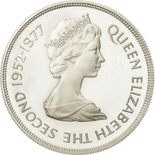 Moneta, Isole Falkland, Elizabeth II, 50 Pence, 1977, SPL, Argento, KM:10a