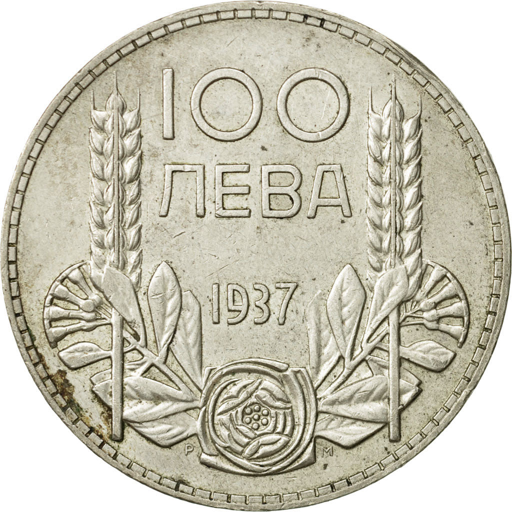 Coin, Bulgaria, 100 Leva, 1937, Royal Mint, EF(40-45), Silver, KM:45