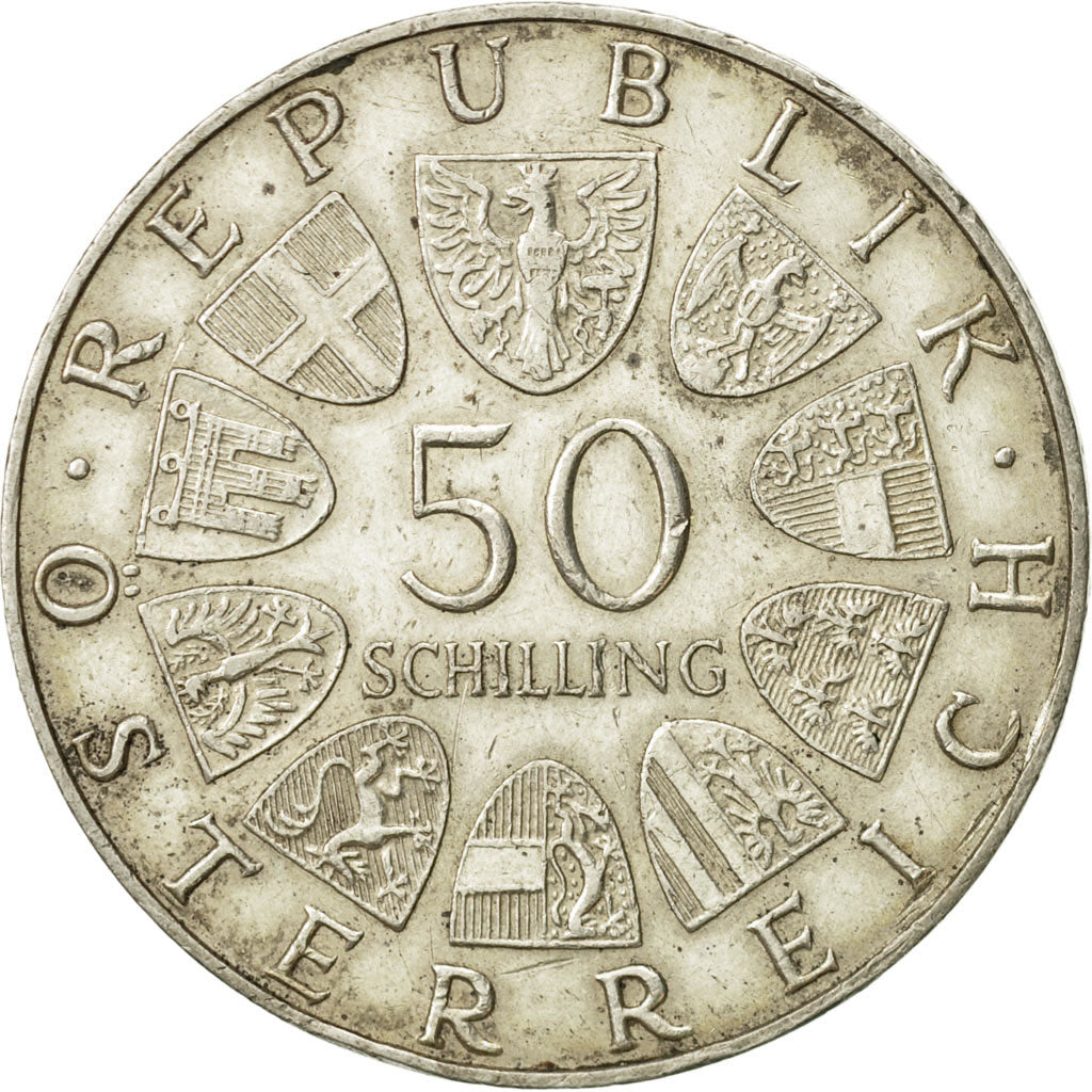 Austria, 50 Schilling, 1969, EF(40-45), Silver, KM:2906