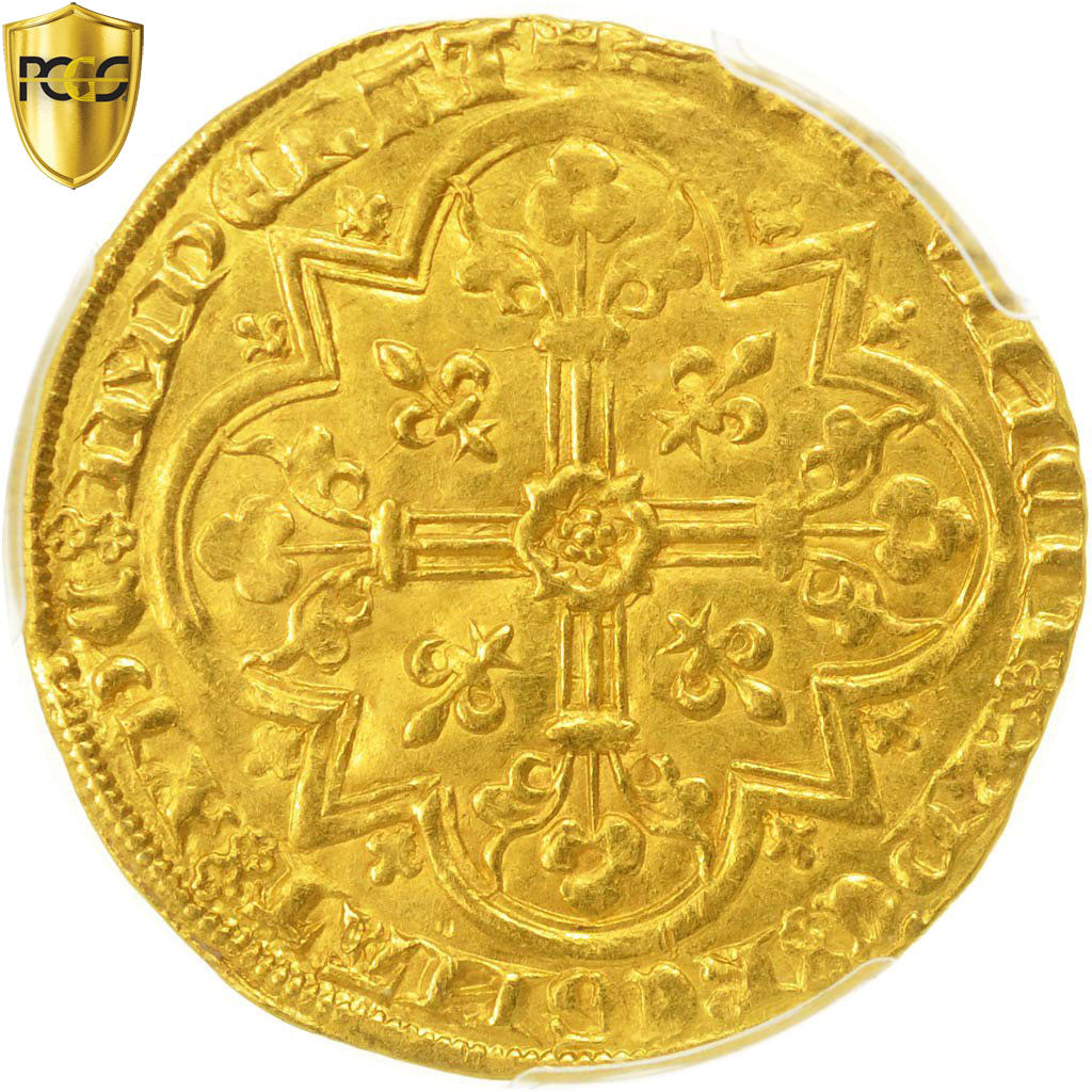 Münze, Frankreich, Jean II le Bon, Mouton d'or, PCGS, AU55, VZ, Gold, graded