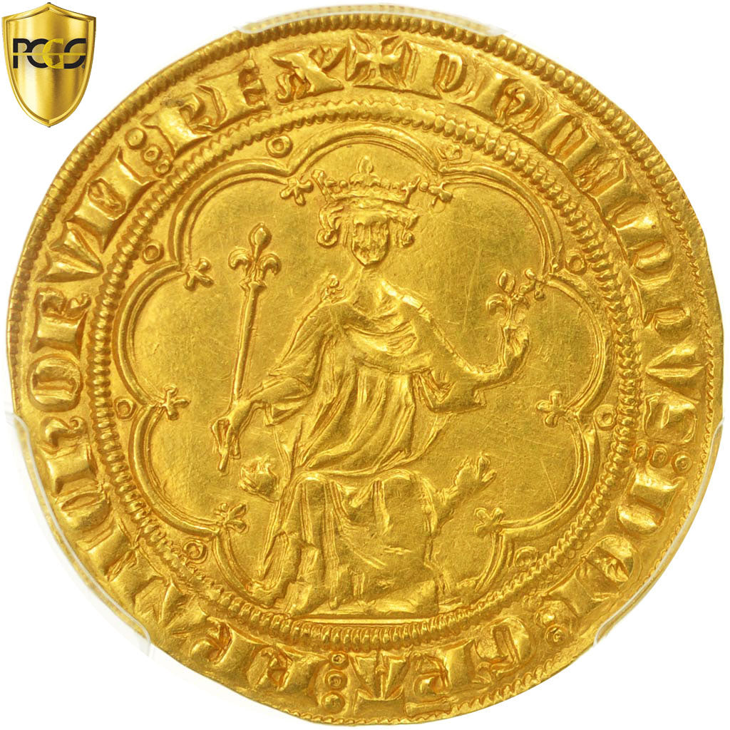 Francia, Philippe IV Le Bel, Masse d'or, PCGS, Genuine, EBC+, Oro, Duplessy:208