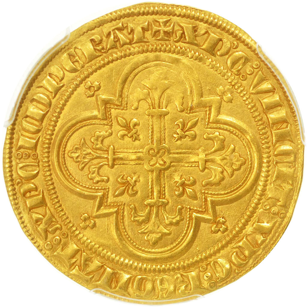 Francia, Philippe IV Le Bel, Masse d'or, PCGS, Genuine, EBC+, Oro, Duplessy:208