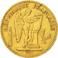 Moneda, Francia, Génie, 20 Francs, 1848, Paris, MBC, Oro, KM:757