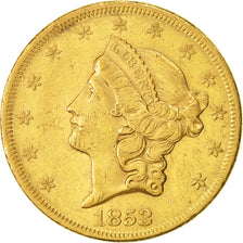 Moneda, Estados Unidos, Liberty Head, $20, Double Eagle, 1853, U.S. Mint