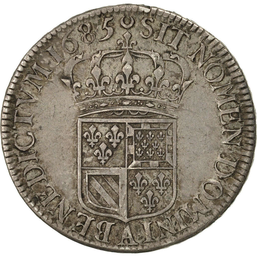 Monnaie, France, Louis XIV, 1/2 Écu de Flandre, 1/2 Ecu, 1685, Paris, TTB+