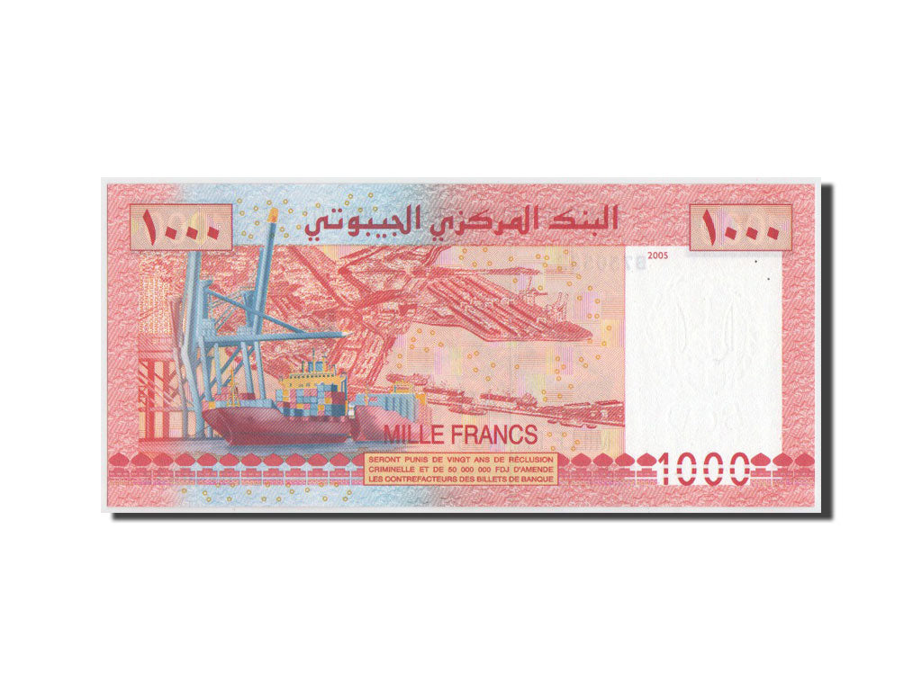 Gibuti, 1000 Francs, 2005, KM:42a, 2005, FDS