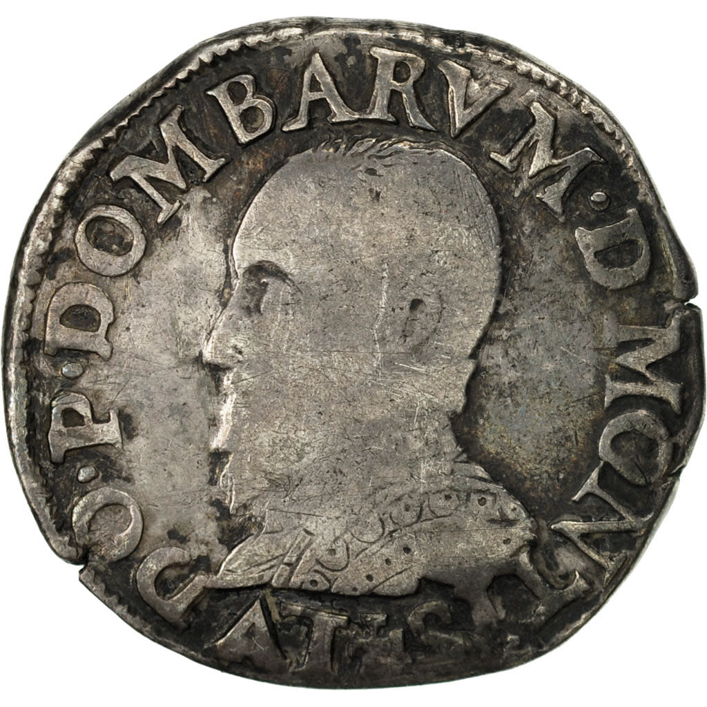 Munten, Frankrijk, DOMBES, Louis II, Teston, 1577, Trévoux, ZG+, Zilver