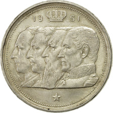 Coin, Belgium, 100 Francs, 100 Frank, 1951, AU(55-58), Silver, KM:139.1