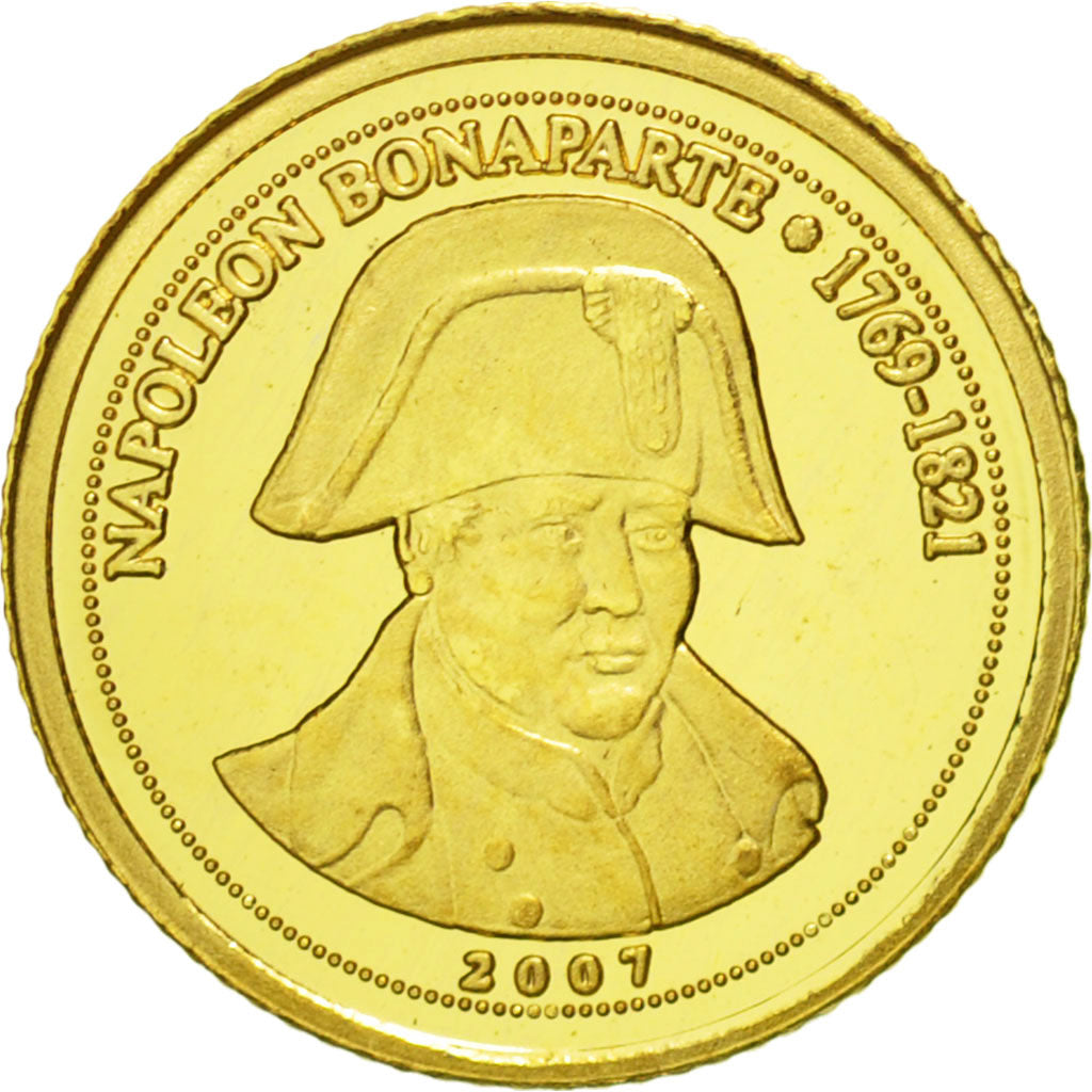 Monnaie, Congo Republic, Napoléon Bonaparte, 1500 Francs CFA, 2007, SPL, Or