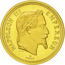 Francia, Medal, Reproduction 100 Francs Napoléon III, SPL, Oro