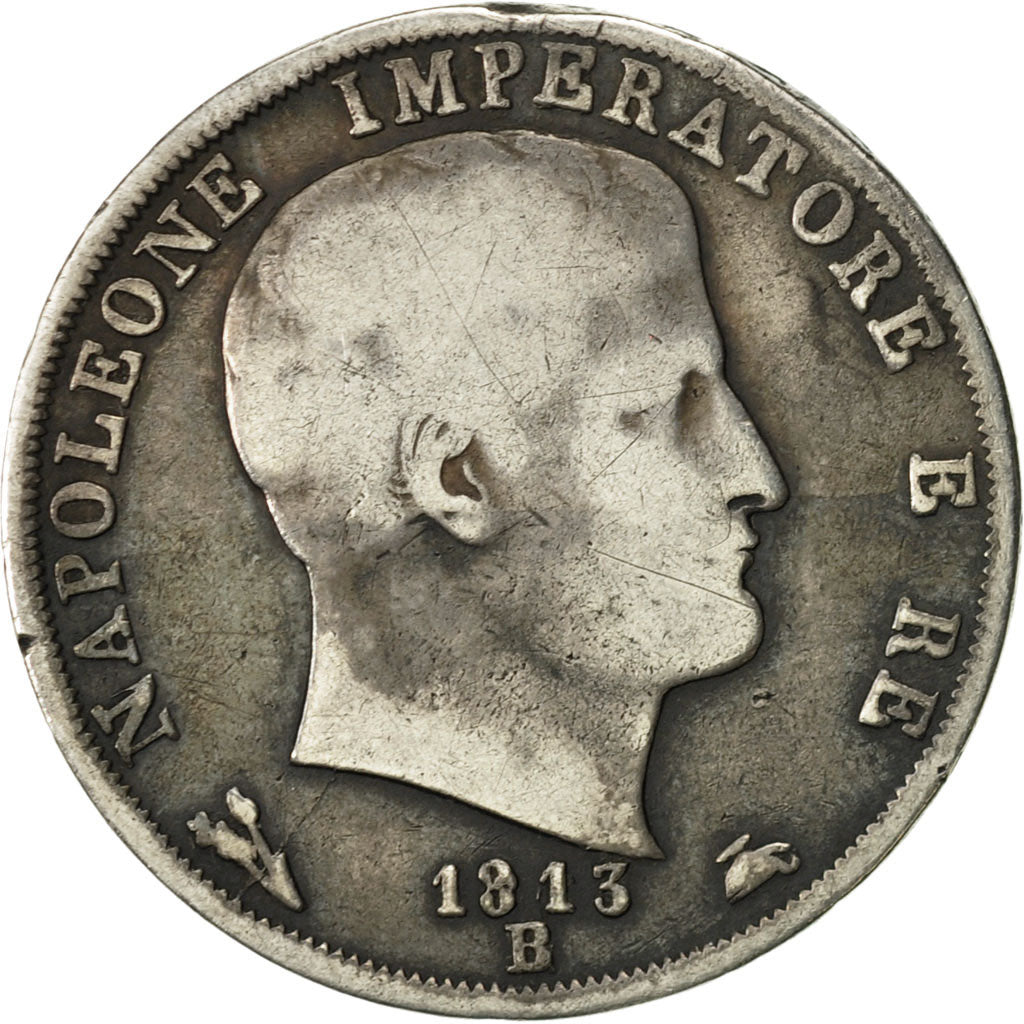 Moneta, STATI ITALIANI, KINGDOM OF NAPOLEON, Napoleon I, 2 Lire, 1813, Bologna