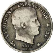 Moneta, STATI ITALIANI, KINGDOM OF NAPOLEON, Napoleon I, 2 Lire, 1813, Bologna