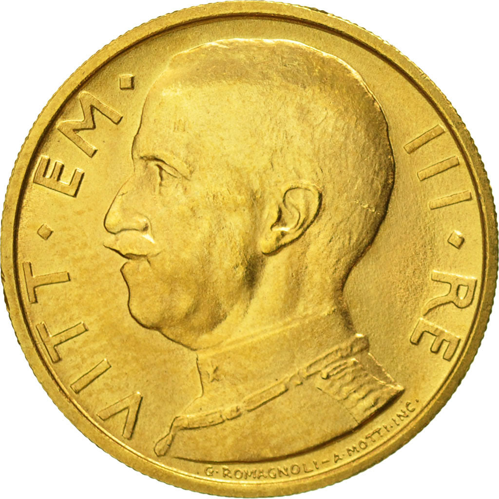 Italy, Vittorio Emanuele III, 50 Lire, 1931, Rome, MS(63), Gold, KM:71
