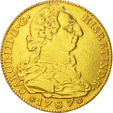 Spanien, Charles III, 4 Escudos, 1787, Madrid, SS+, Gold, KM:418.1a