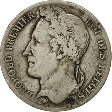 Coin, Belgium, Leopold I, 5 Francs, 5 Frank, 1835, Brussels, VF(20-25), Silver