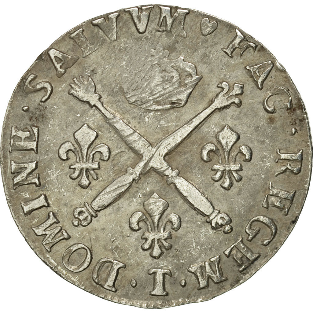 Coin, France, Louis XIV, 20 Sols aux insignes, 1/4 Ecu, 1708, Nantes, VF(20-25)
