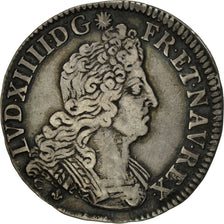 Münze, Frankreich, Louis XIV, 1/4 Écu aux insignes, 1/4 Ecu, 1702, Bordeaux