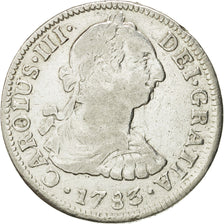 Mexique, Charles III, 2 Réales, 1783, Mexico City, TB+, Argent, KM:88.2
