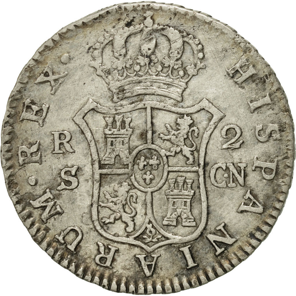 Spain, Charles IV, 2 Réales, 1806, Seville, VF(30-35), Silver, KM:430.2