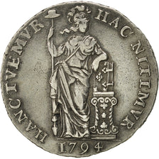 Netherlands, HOLLAND, Gulden, 20 Stuiver, 1794, EF(40-45), Silver, KM:73