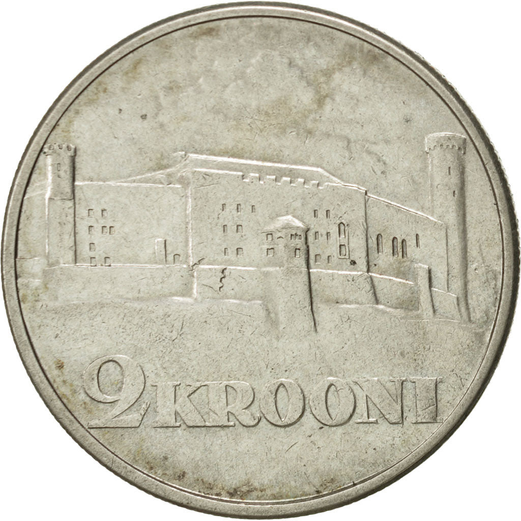 Munten, Estland, 2 Krooni, 1930, ZF, Zilver, KM:20