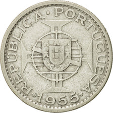 Coin, Mozambique, 20 Escudos, 1955, EF(40-45), Silver, KM:80