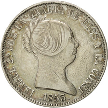 Spain, Isabel II, 10 Reales, 1853, Madrid, EF(40-45), Silver, KM:595.2