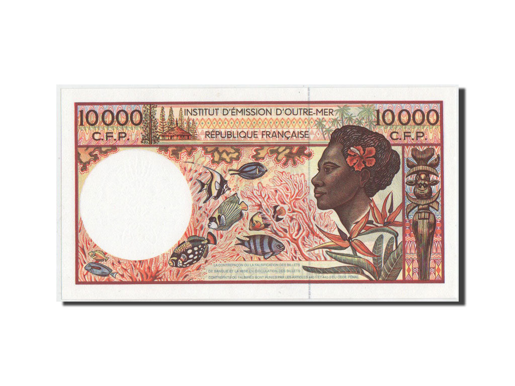 Banknote, French Pacific Territories, 10,000 Francs, 2002, KM:4b, UNC(65-70)