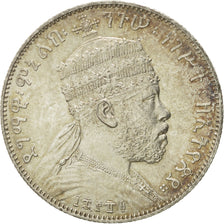 Coin, Ethiopia, Menelik II, 1/2 Birr, 1897, Paris, MS(63), Silver, KM:4