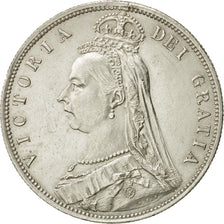 Coin, Great Britain, Victoria, 1/2 Crown, 1887, London, AU(55-58), Silver