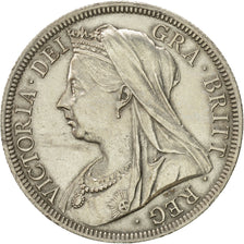 Münze, Großbritannien, Victoria, 1/2 Crown, 1900, London, VZ+, Silber, KM:782