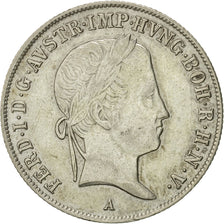 Coin, Austria, Ferdinand I, 20 Kreuzer, 1843, Vienne, EF(40-45), Silver, KM:2208