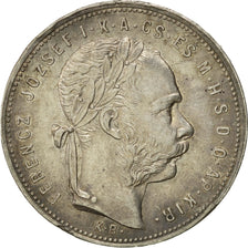 Münze, Ungarn, Franz Joseph I, Forint, 1881, Kremnitz, SS, Silber, KM:465