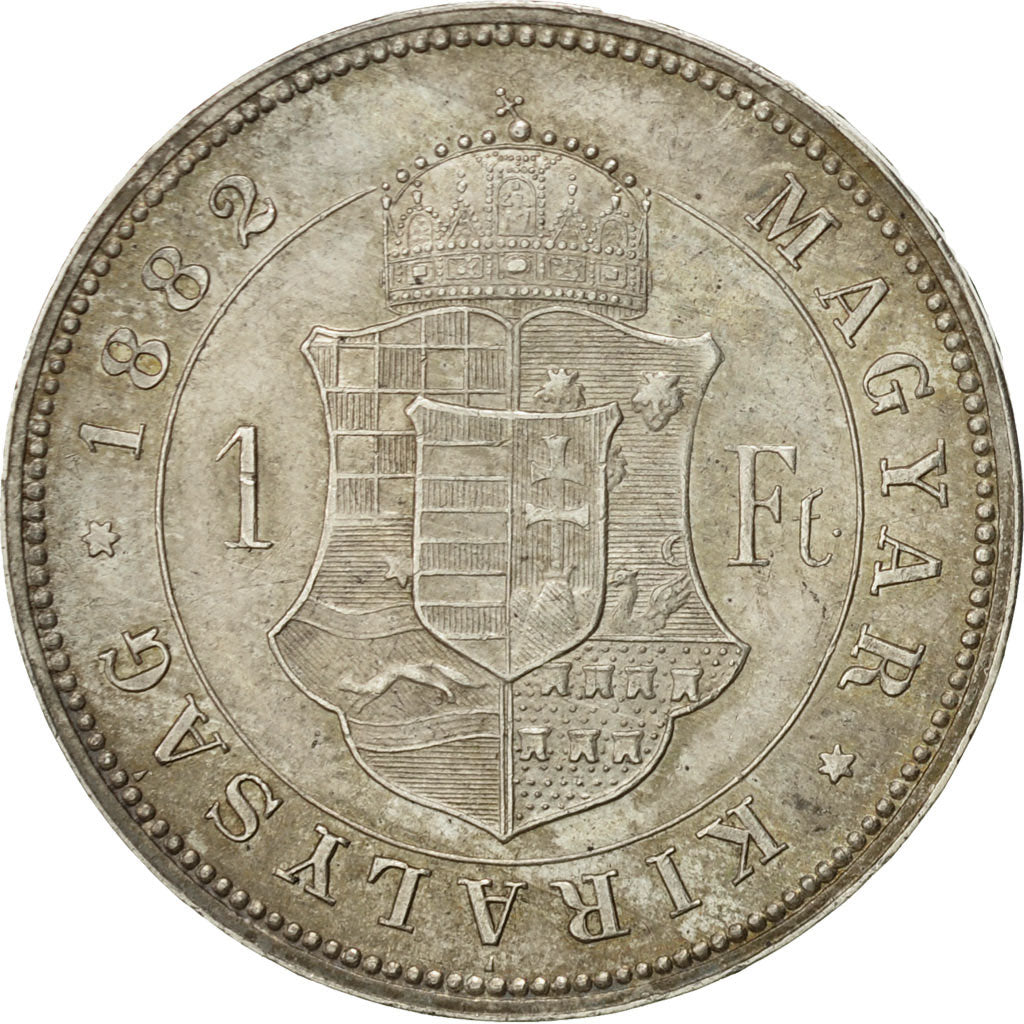Coin, Hungary, Franz Joseph I, Forint, 1882, MS(63), Silver, KM:469