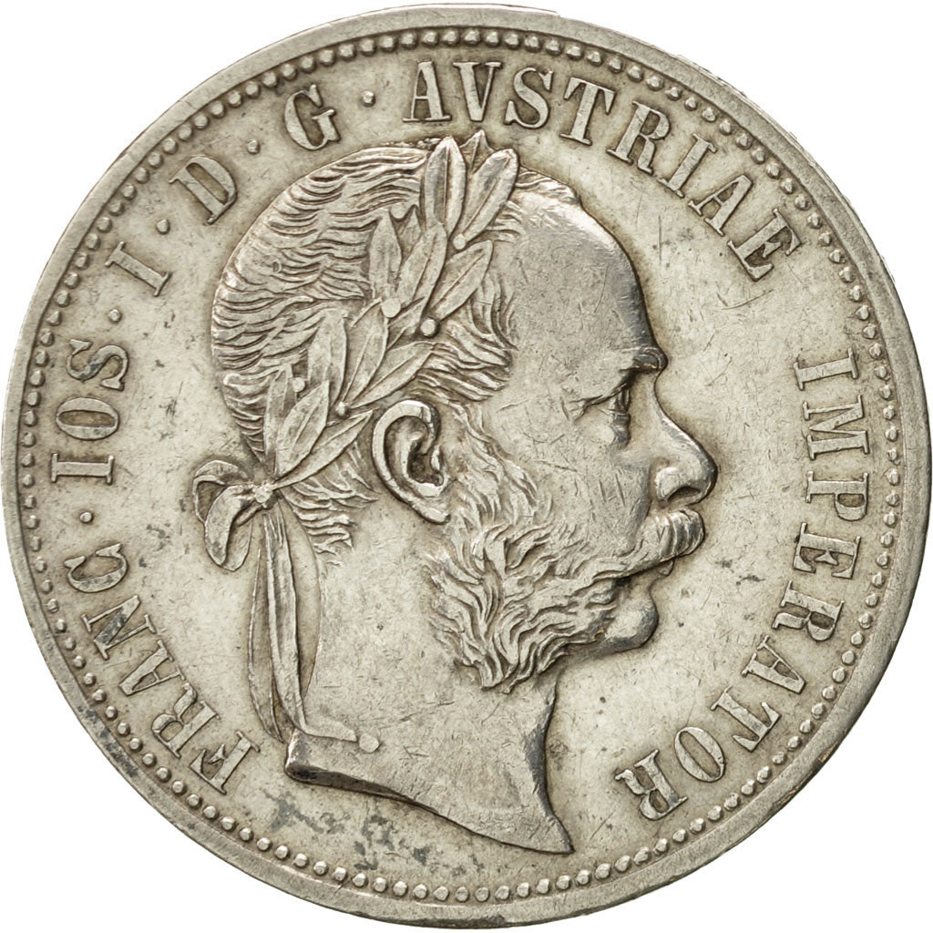 Austria, Franz Joseph I, Florin, 1872, AU(50-53), Silver, KM:2222