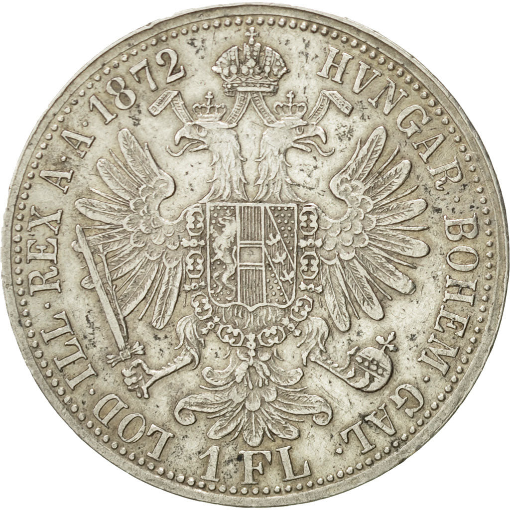 Austria, Franz Joseph I, Florin, 1872, AU(50-53), Silver, KM:2222