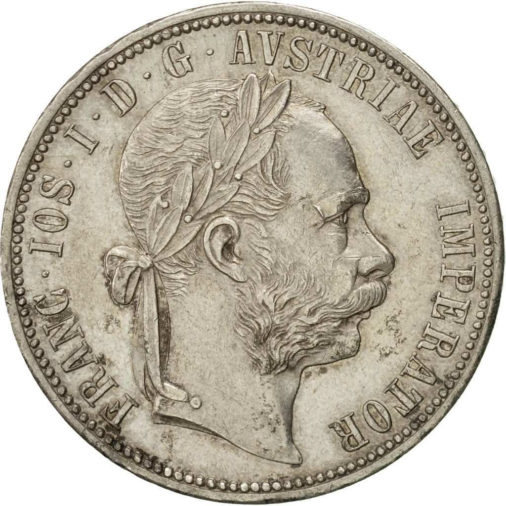 Coin, Austria, Franz Joseph I, Florin, 1884, AU(50-53), Silver, KM:2222