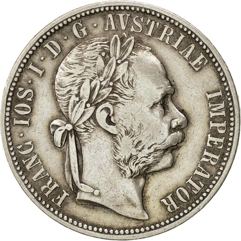 Austria, Franz Joseph I, Florin, 1886, EF(40-45), Silver, KM:2222