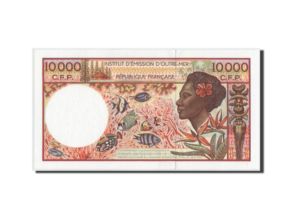 Banknote, French Pacific Territories, 10,000 Francs, 2007, KM:4b, UNC(65-70)