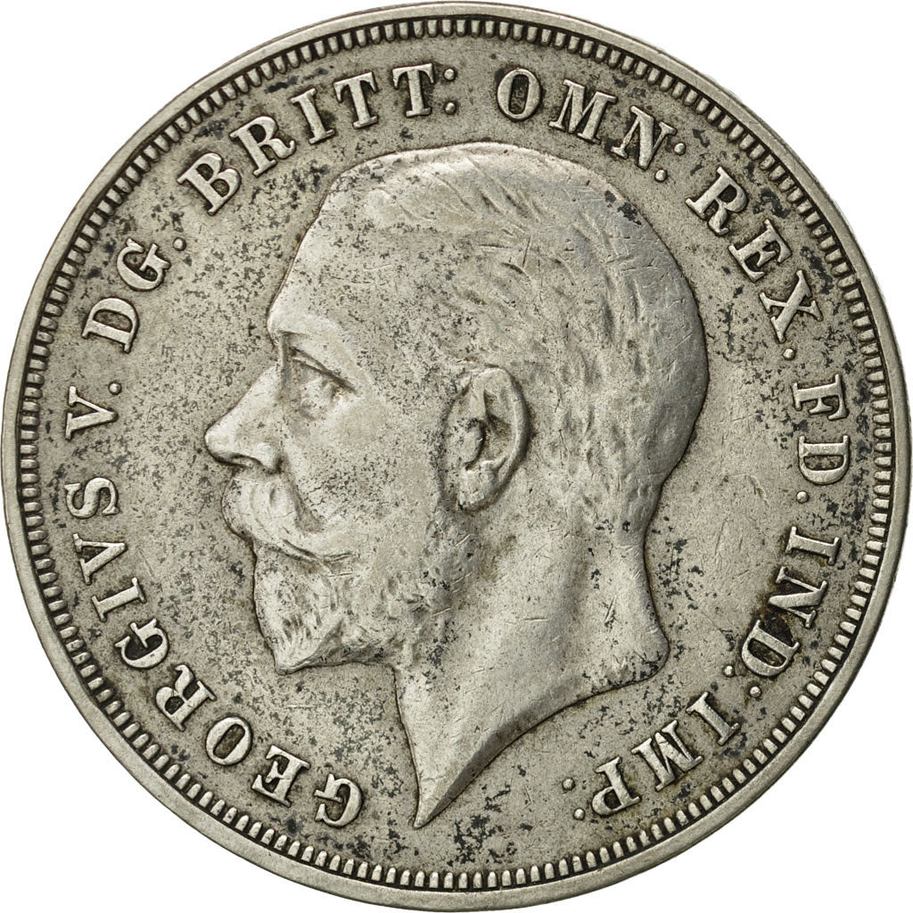 Coin, Great Britain, George V, Crown, 1935, AU(50-53), Silver, KM:842