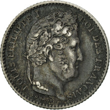 Coin, France, Louis-Philippe, 25 Centimes, 1846, Paris, AU(55-58), Silver