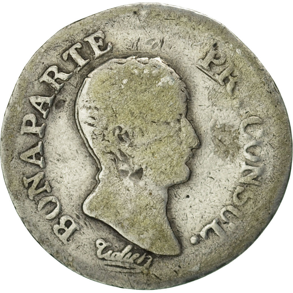 Francia, Napoléon I, 1/4 Franc, AN 12, Paris, B+, Argento, KM:653.1