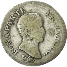 Francia, Napoléon I, 1/4 Franc, AN 12, Paris, B+, Argento, KM:653.1