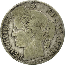 Moneta, Francia, Cérès, 50 Centimes, 1873, Paris, MB, Argento, KM:834.1