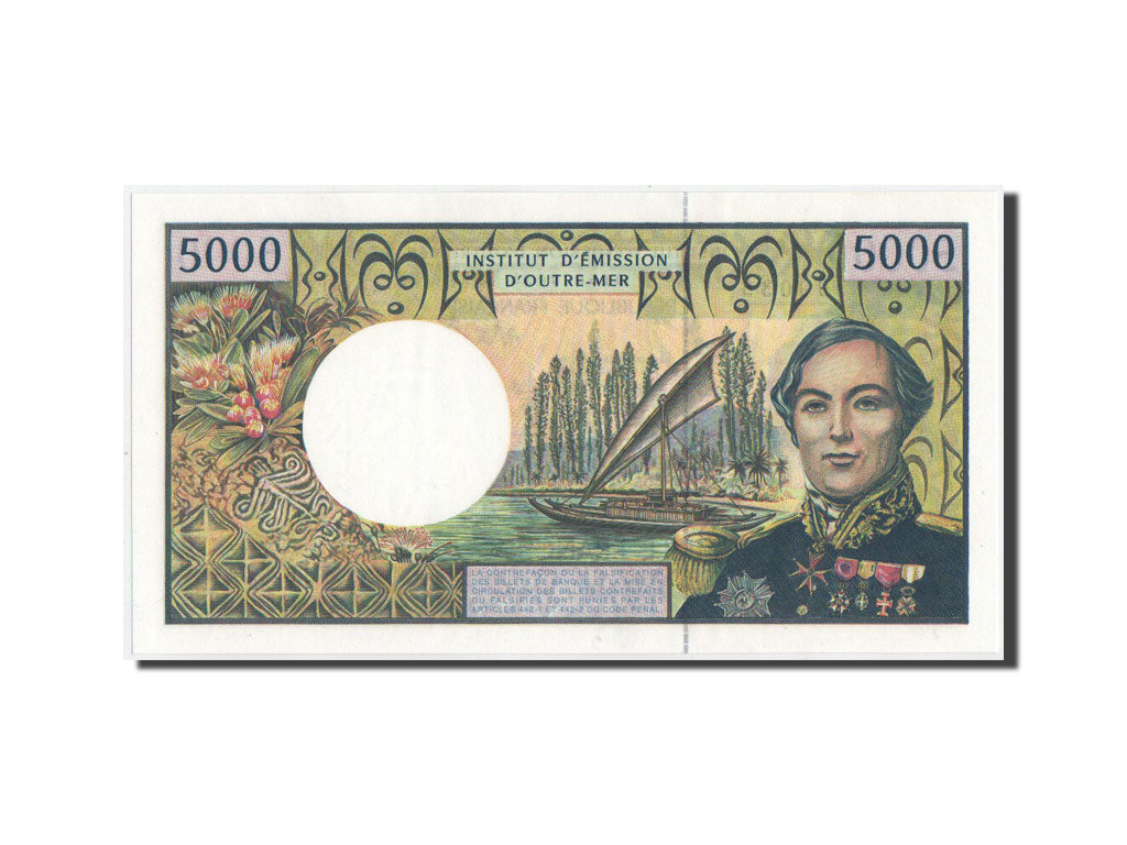 French Pacific Territories, 5000 Francs, 1995, KM:3a.3, UNC